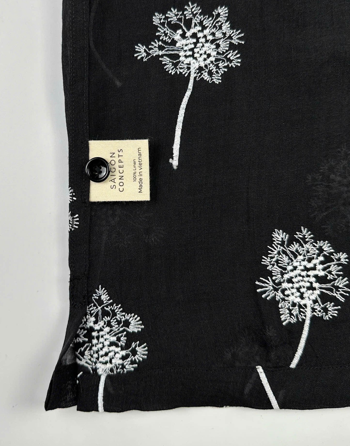 care label and inside stitching detail