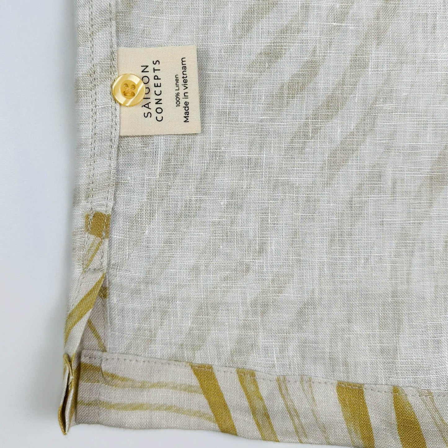 Golden Ripples - 100% Linen Hawaiian Shirt