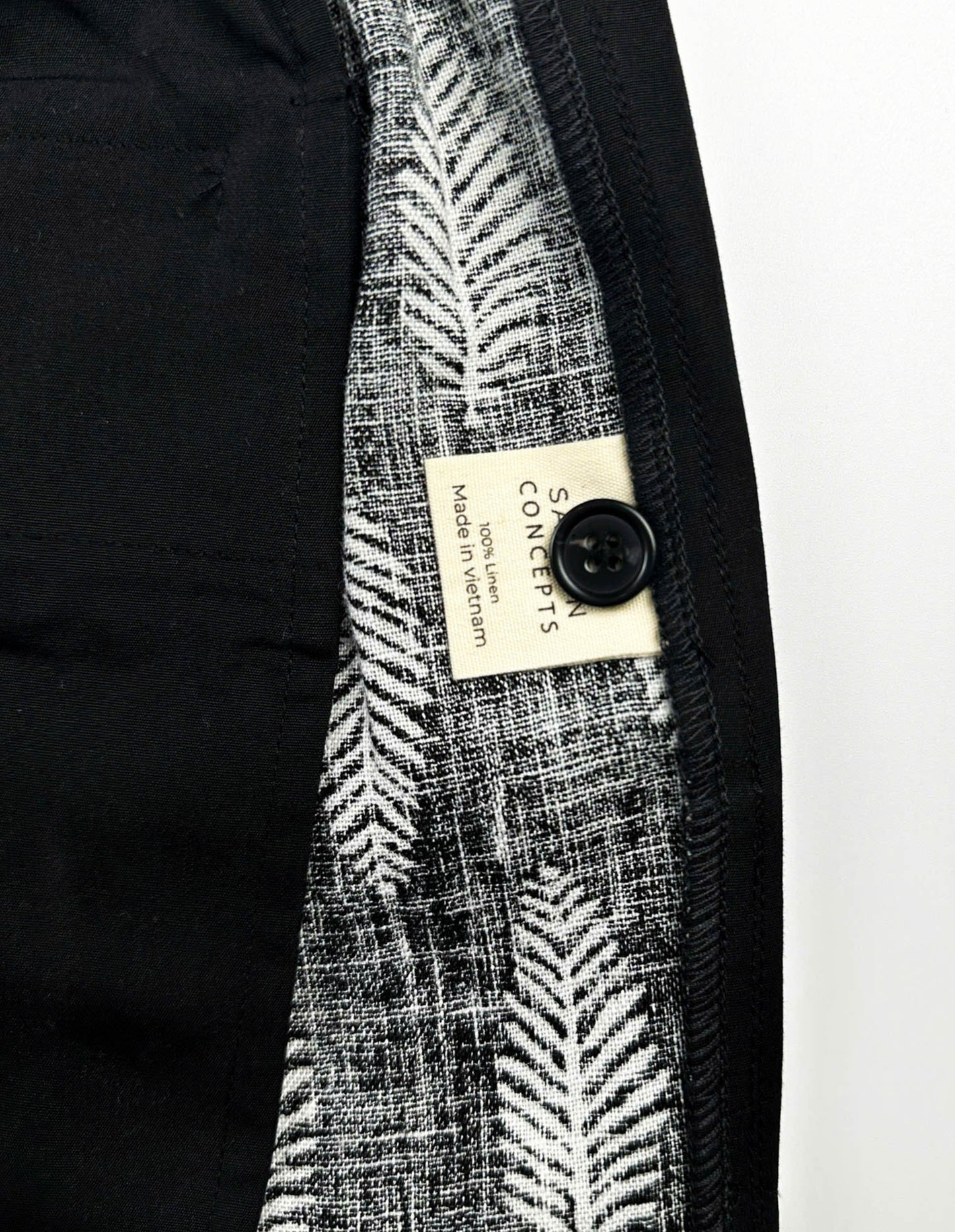 100% Linen Riviera Short - Silver Fern