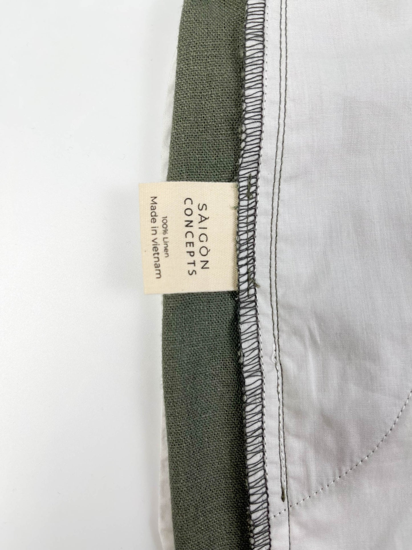 100% Linen Coastal Pants - Army Green