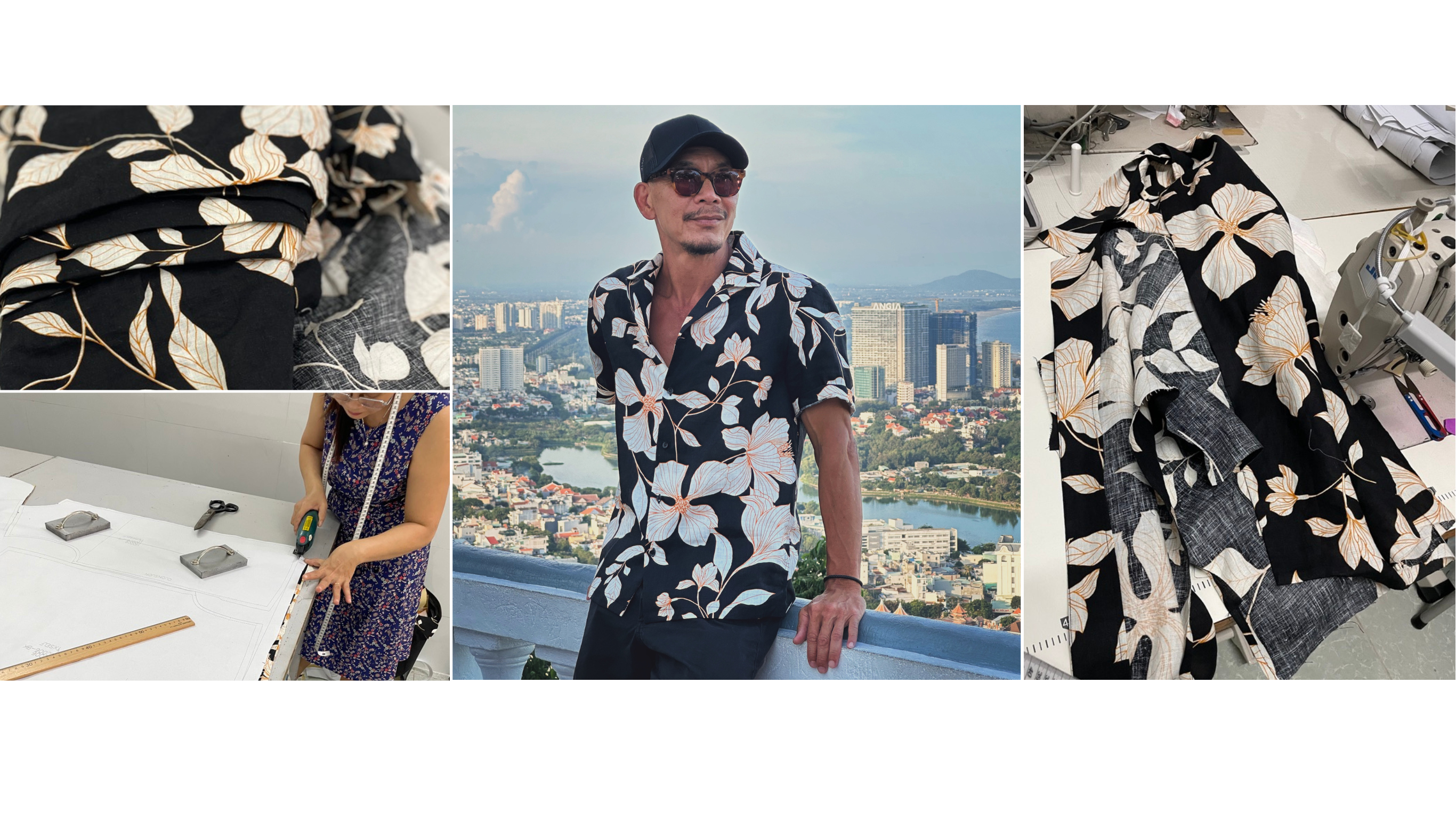 limited edition linen shirt slow fashion - deadstock fabric collection