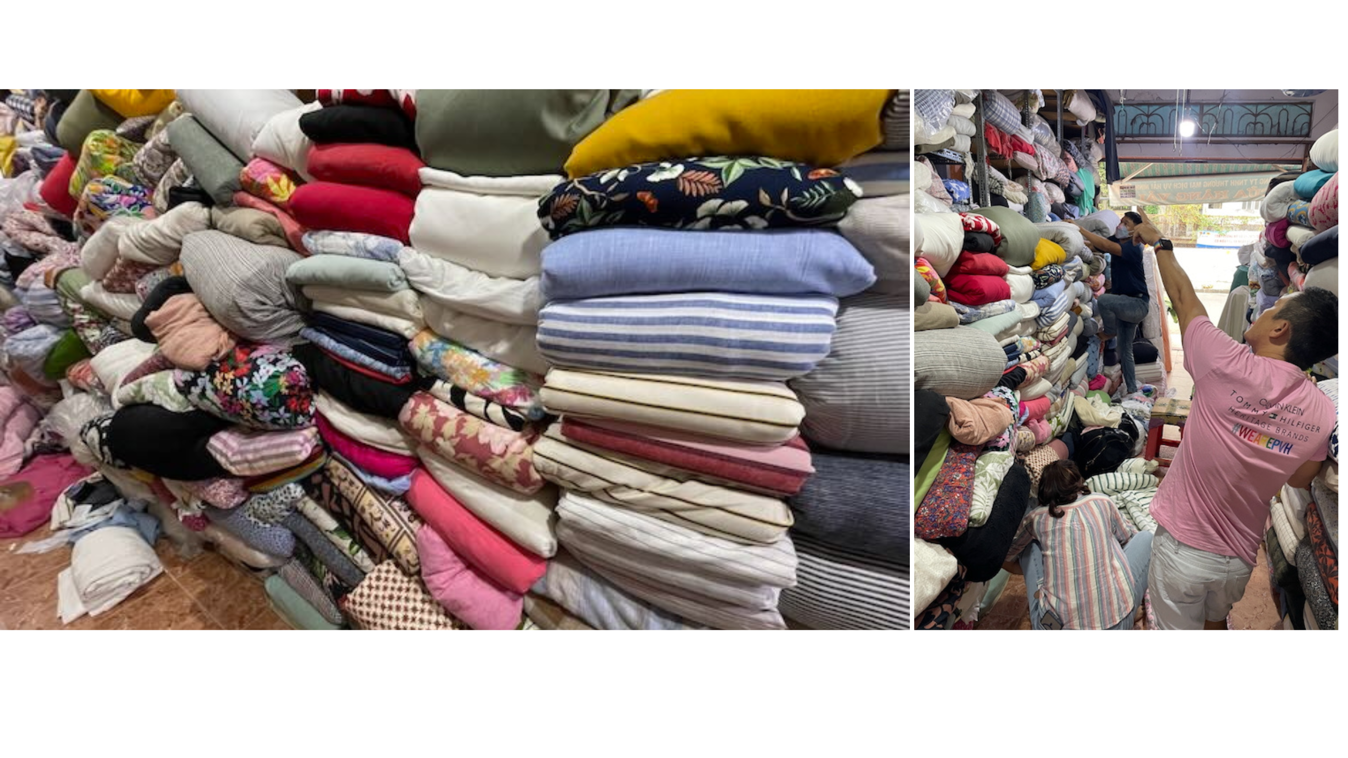 Handpicked deadstock fabric for eco-friendly resort wear