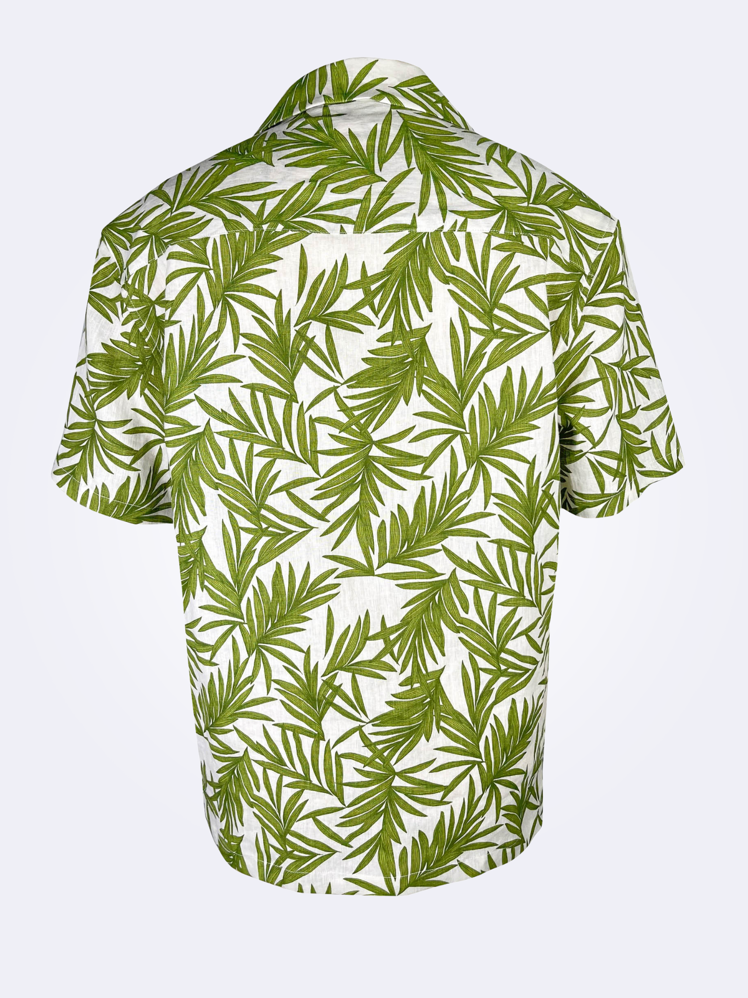 Palm Garden - 100% Linen Hawaiian Shirt