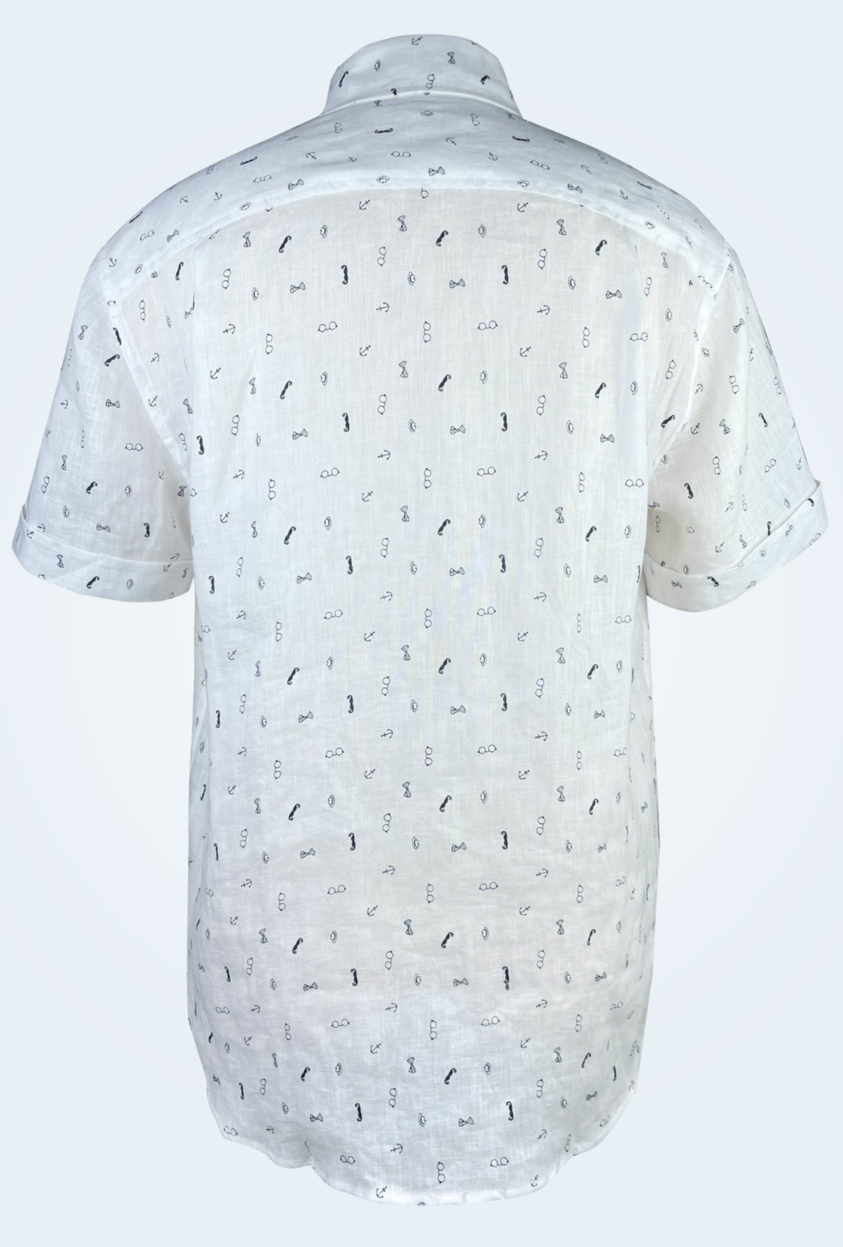 100% Linen Short Sleeve Shirt - Gentlemen Club