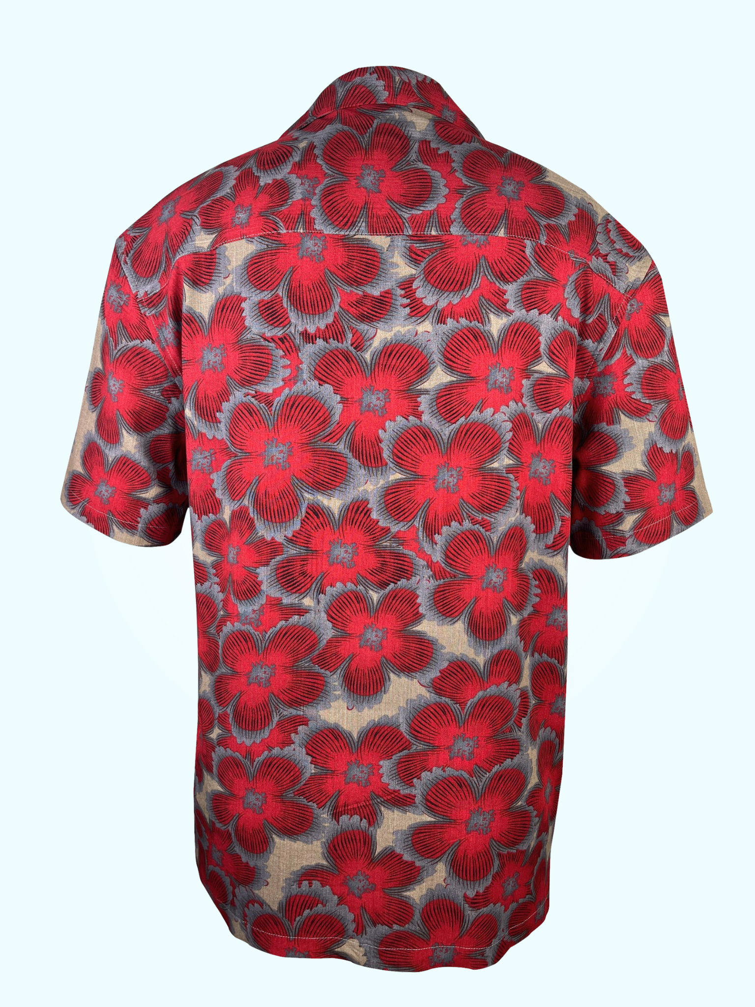 Scarlet Poppy - Linen-Cotton Hawaiian Shirt