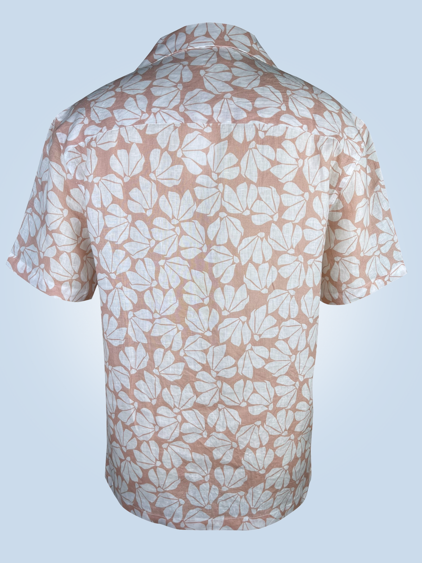 White Petals - Hawaii style linen shirt