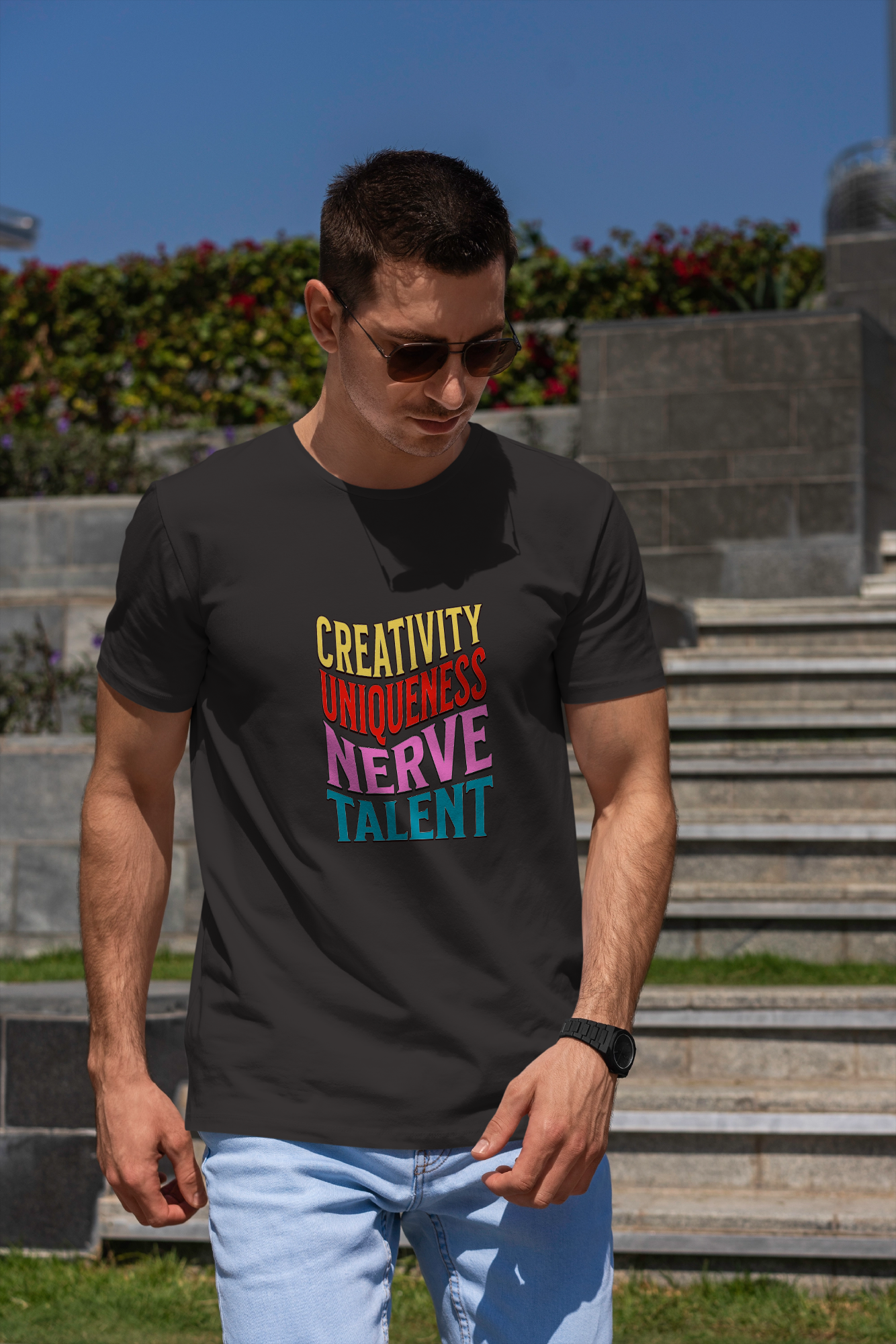 Creativity Uniqueness Nerve & Talent Vibes - Unisex 100% Cotton T-Shirt