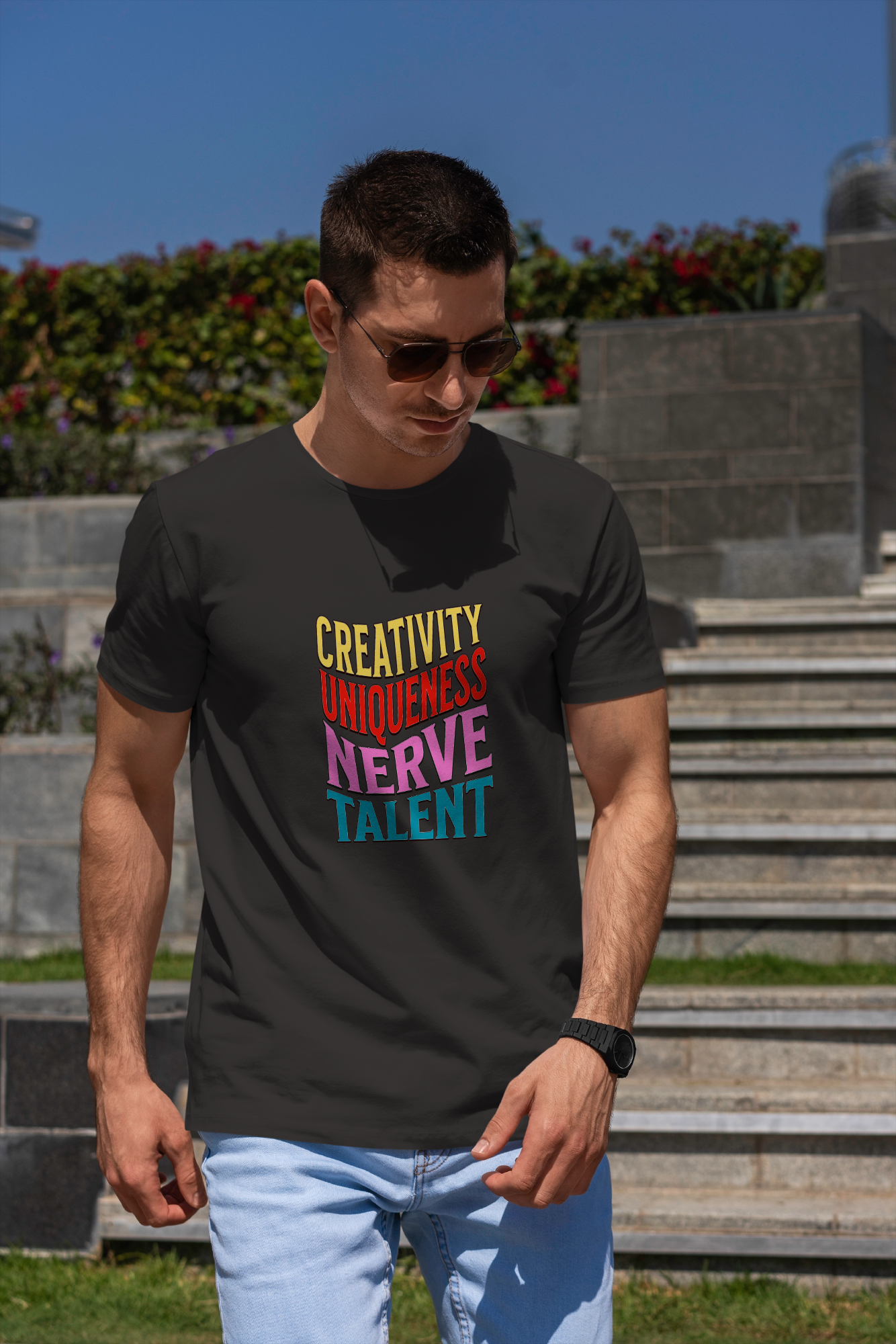 Creativity Uniqueness Nerve & Talent Vibes - 100% Cotton Unisex T-Shirt