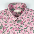 Cherry Bloom - 100% Cotton Short Sleeve Button-up Shirt
