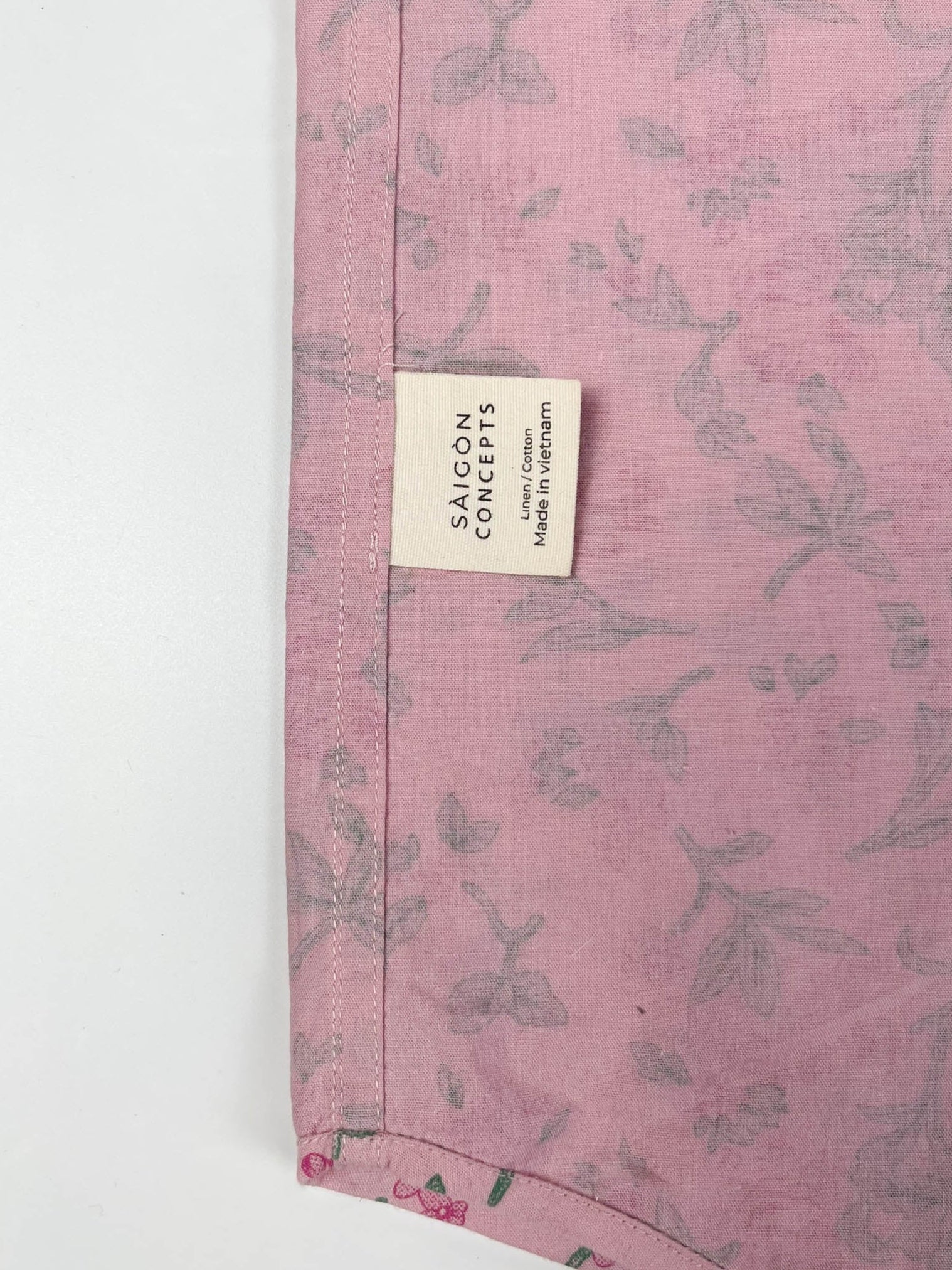Cherry Bloom - 100% Cotton Short Sleeve Button-up Shirt