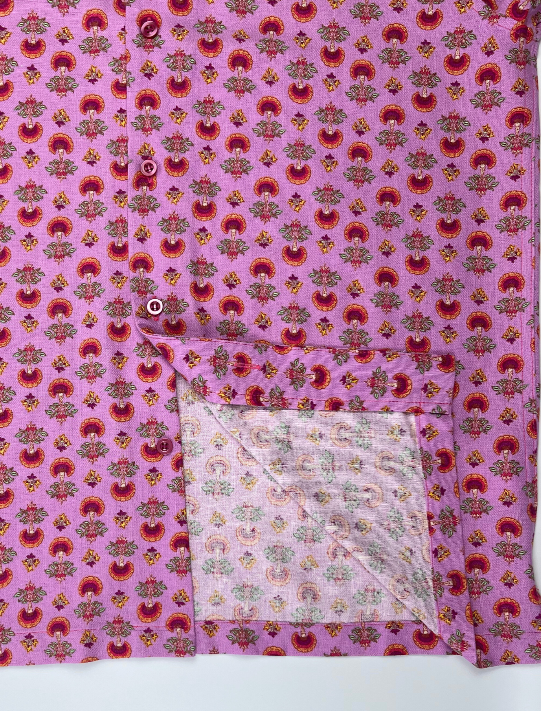 Pink Peacock - 100% Linen - Hawaiian Shirt
