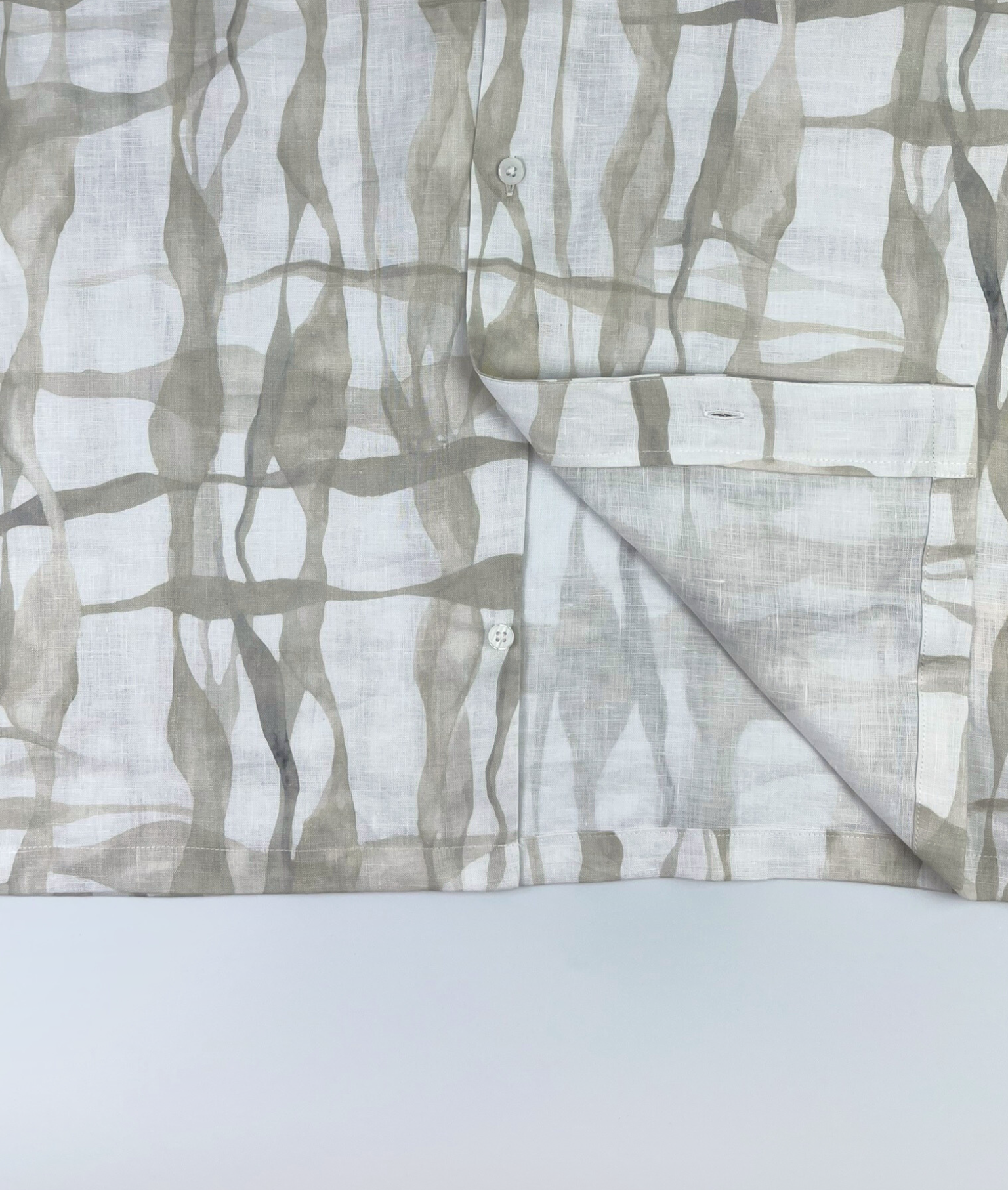 Watermarks - 100% Linen Hawaiian Shirt