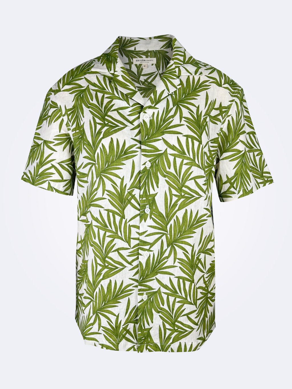 Palm Garden - 100% Linen Hawaiian Shirt