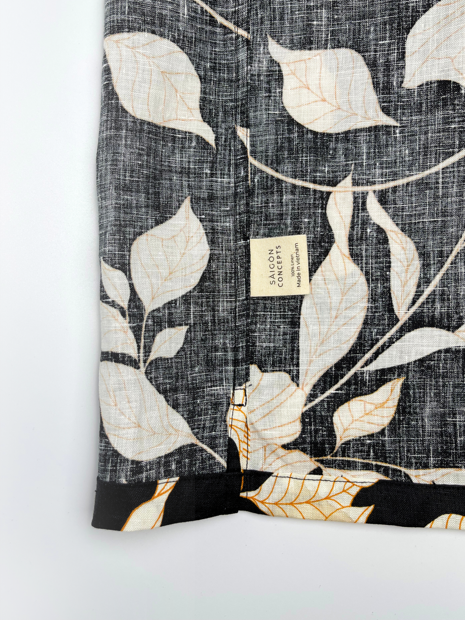 Orange Hibiscus - 100% Linen Hawaiian Shirt
