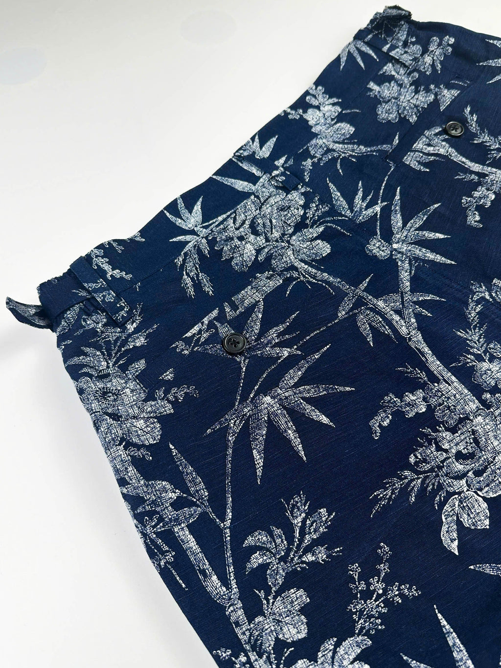 Midnight Botanica - 100% Linen Cabana Shorts