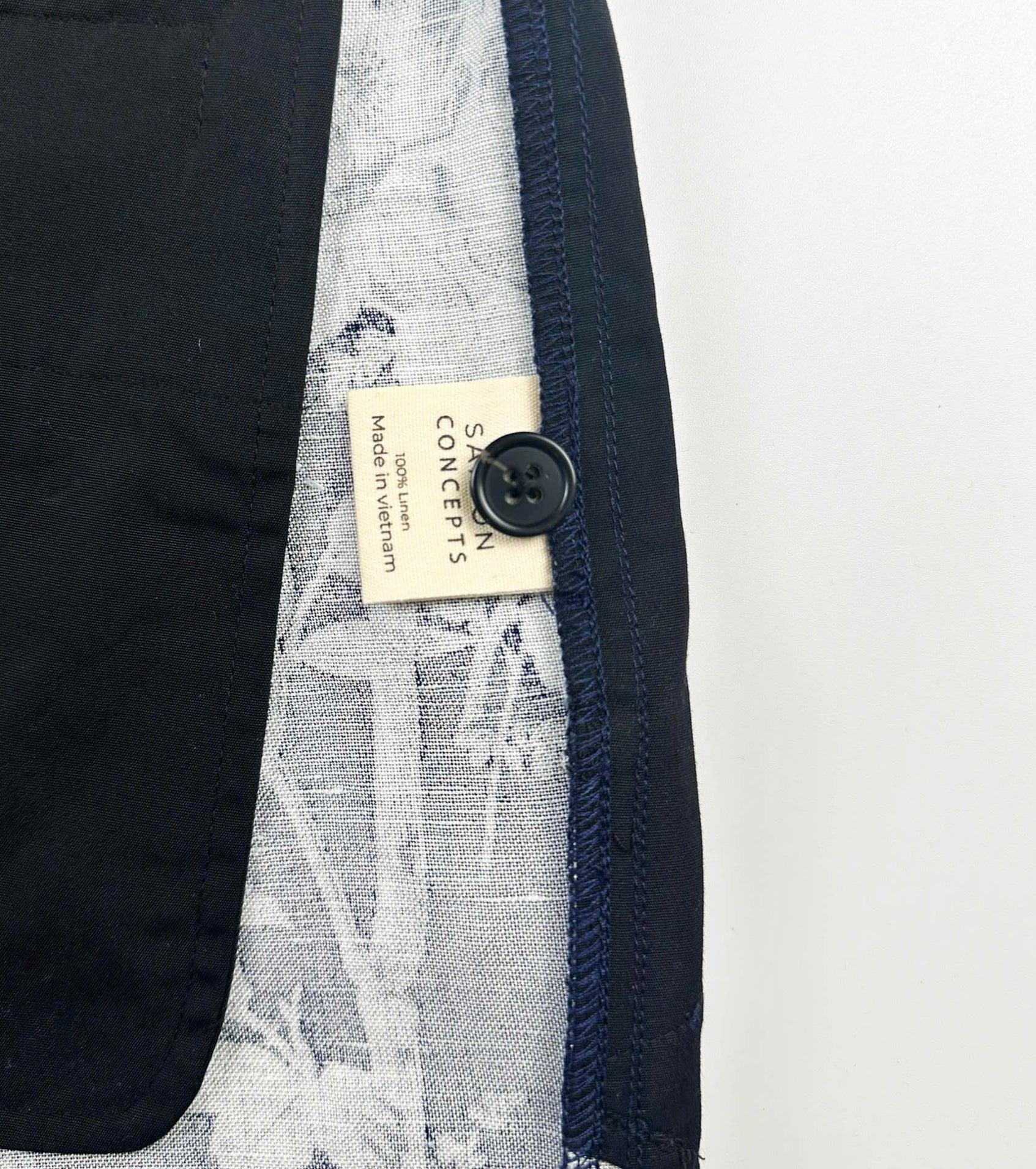 Midnight Botanica - 100% Linen Cabana Shorts