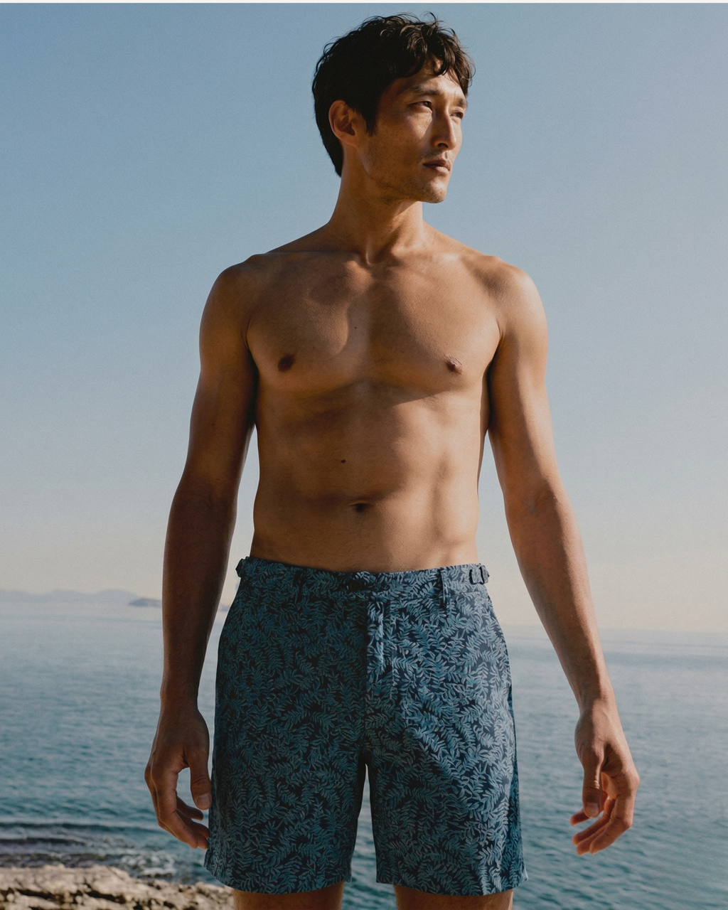 Mossy Leaf - 100% Cotton Cabana Shorts