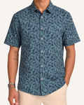 Mossy Leaf Shirt - Cotton Short Sleeve Shirt