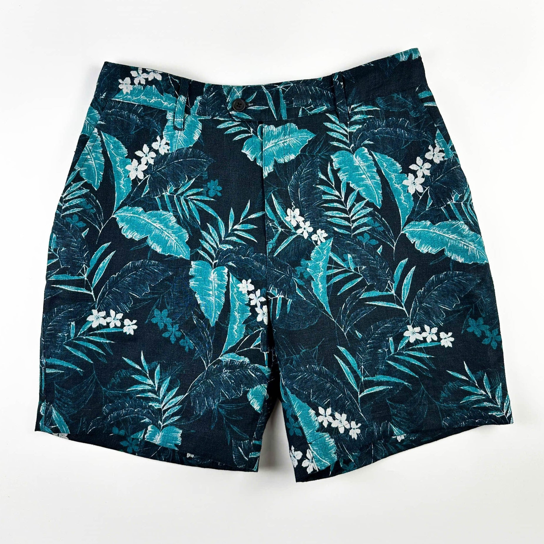 Mystic Garden - 100% Linen Riviera Shorts