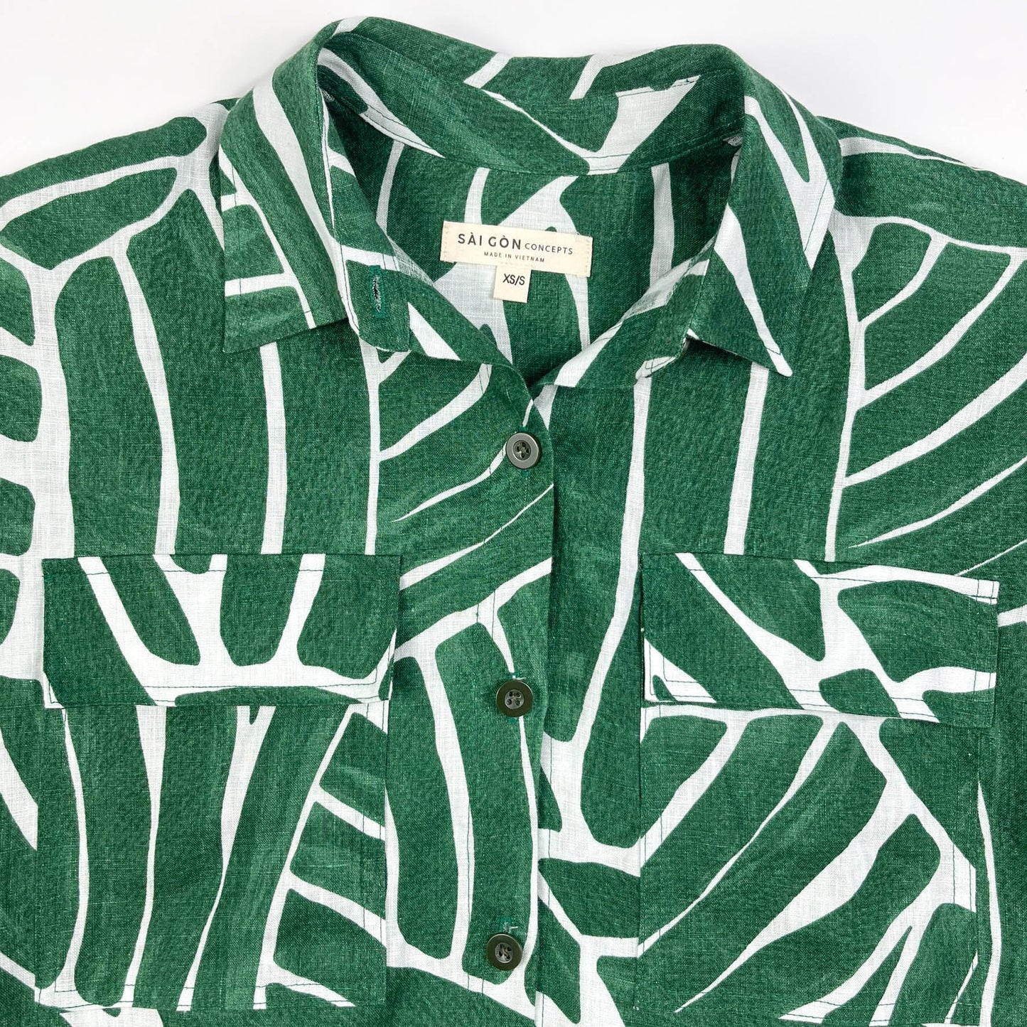 Jungle Rhythm - 100% Linen Maxi Shirt Dress