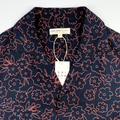 Red Wild Primroses - 100% Linen Hawaiian Shirt