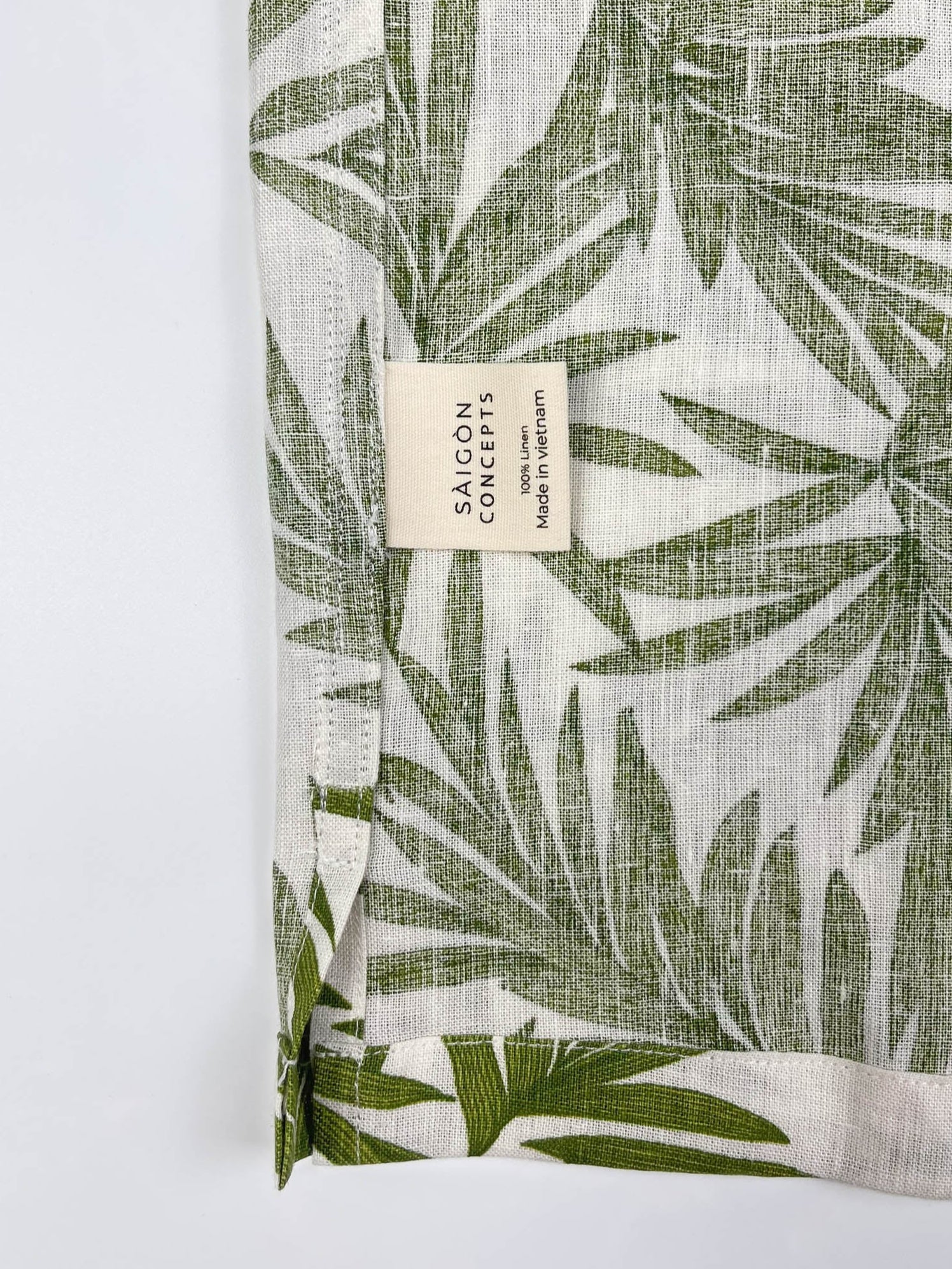 Palm Garden - 100% Linen Hawaiian Shirt