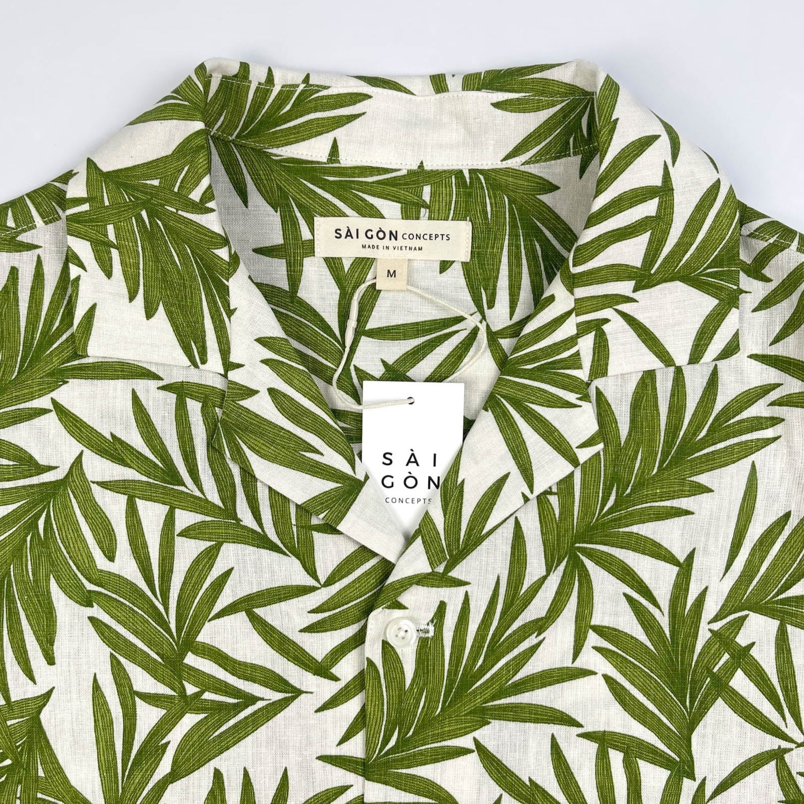 Palm Garden - 100% Linen Hawaiian Shirt