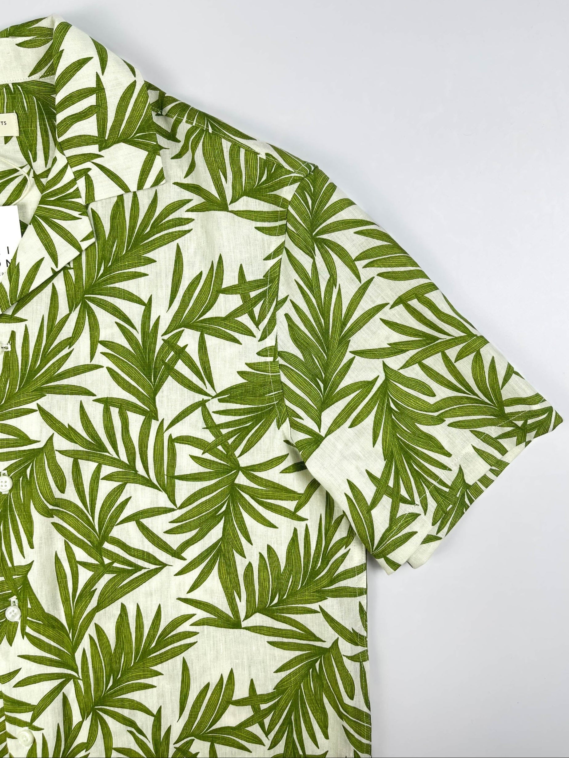 Palm Garden - 100% Linen Hawaiian Shirt