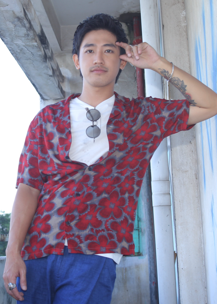 Scarlet Poppy - Linen-Cotton Hawaiian Shirt