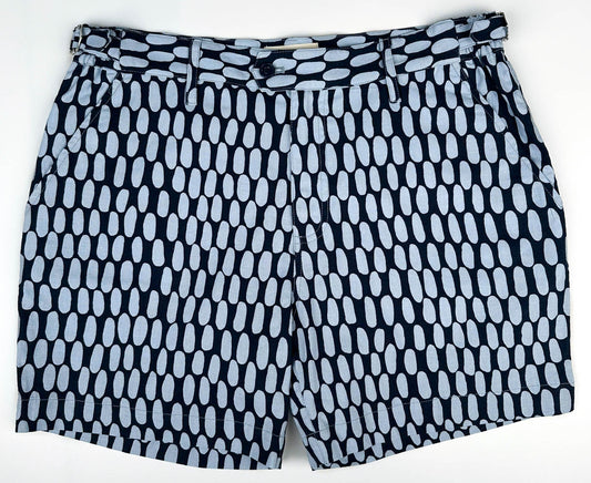 Linen/Cotton Cabana Short - Ocean Pepples