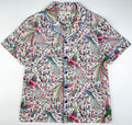 Peacock Garden Lounge Pyjama Short Sleeve Top - 100% Cotton