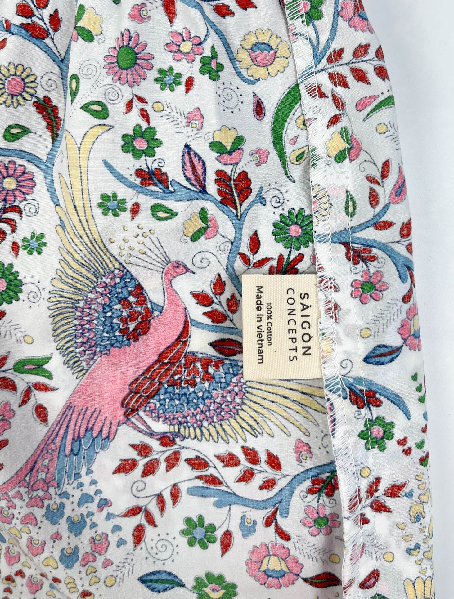 Peacock Garden Lounge Pyjama Shorts - 100% Cotton