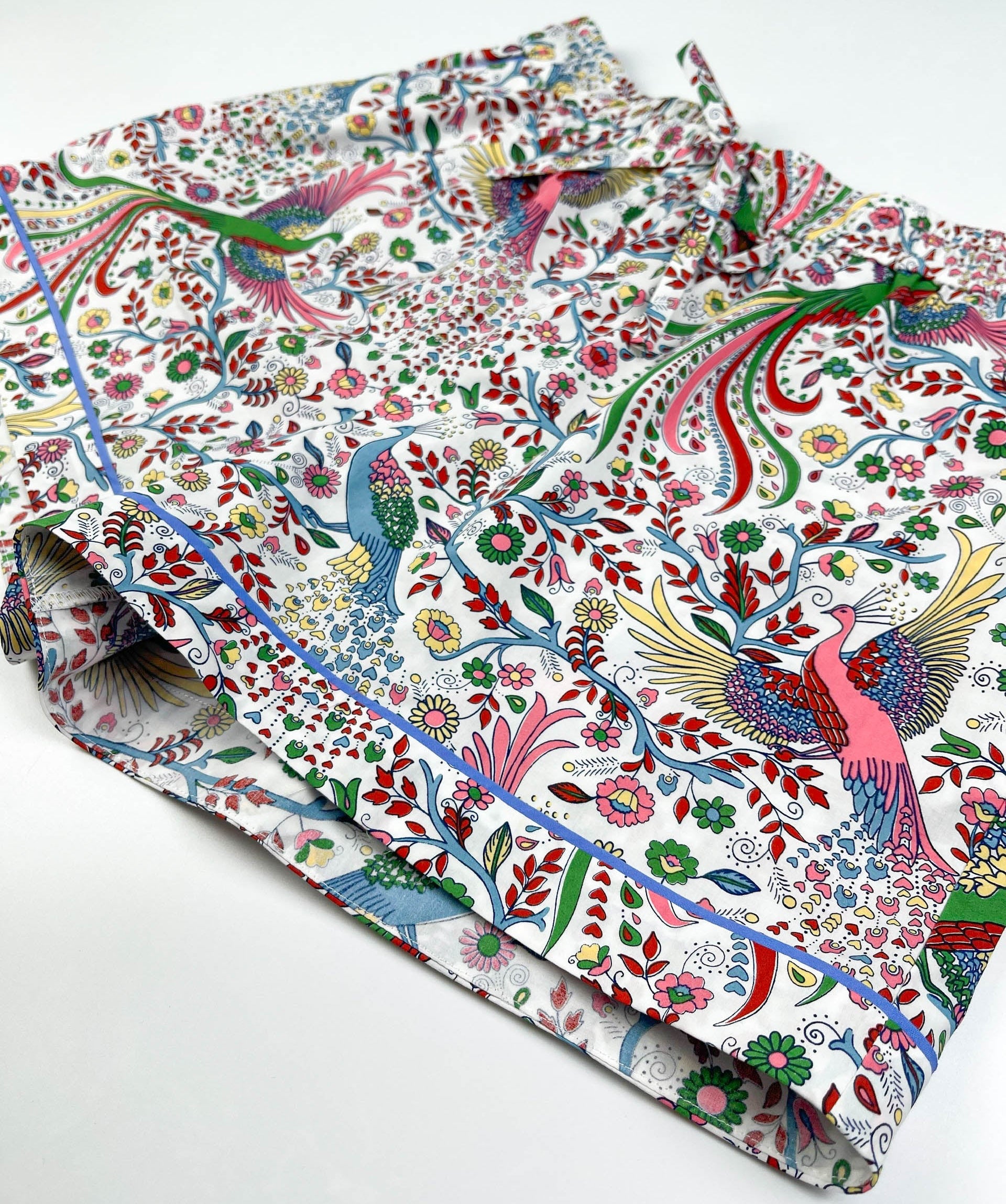 Peacock Garden Lounge Pyjama Shorts - 100% Cotton