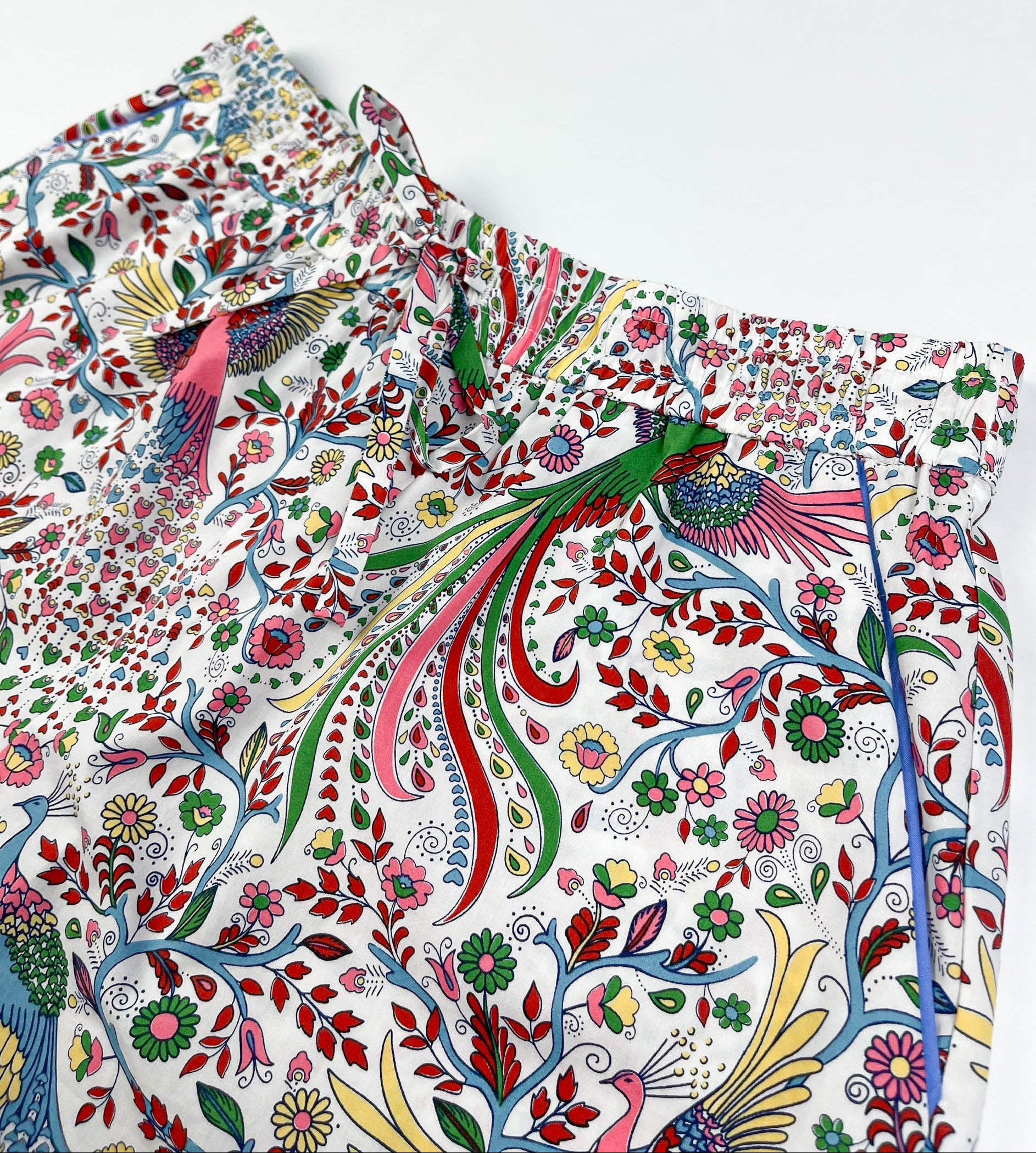 Peacock Garden Lounge Pyjama Shorts - 100% Cotton