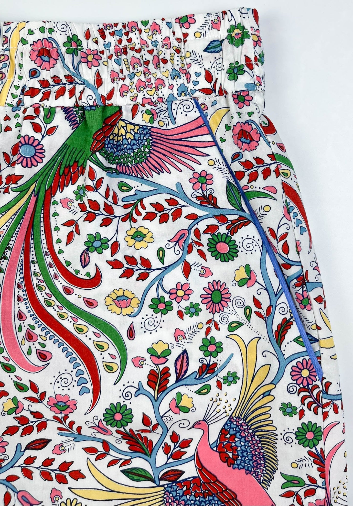 Peacock Garden Lounge Pyjama Shorts - 100% Cotton