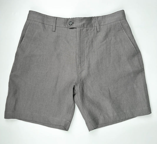 100% Linen Riviera Short - Choco