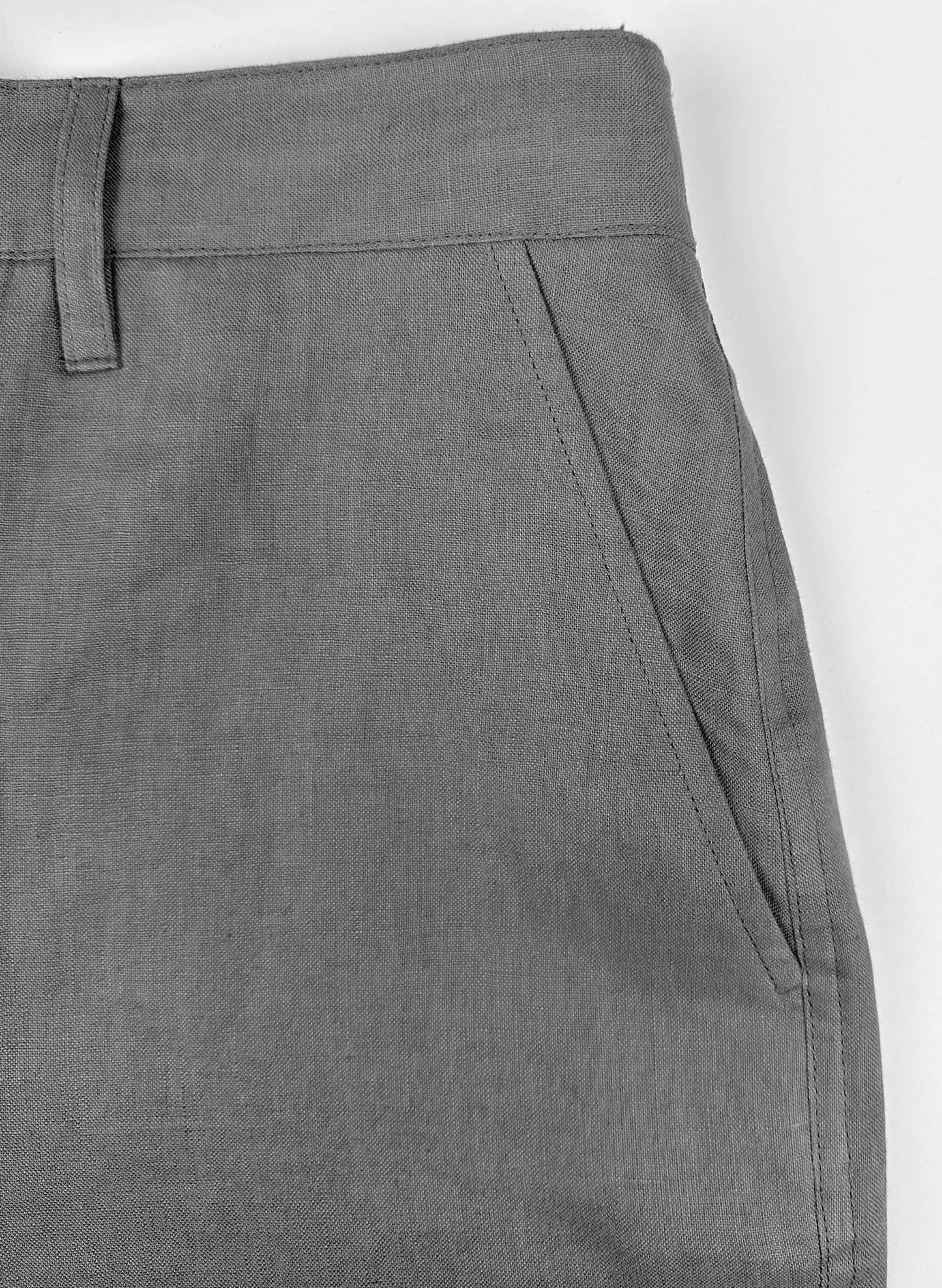 100% Linen Riviera Short - Choco