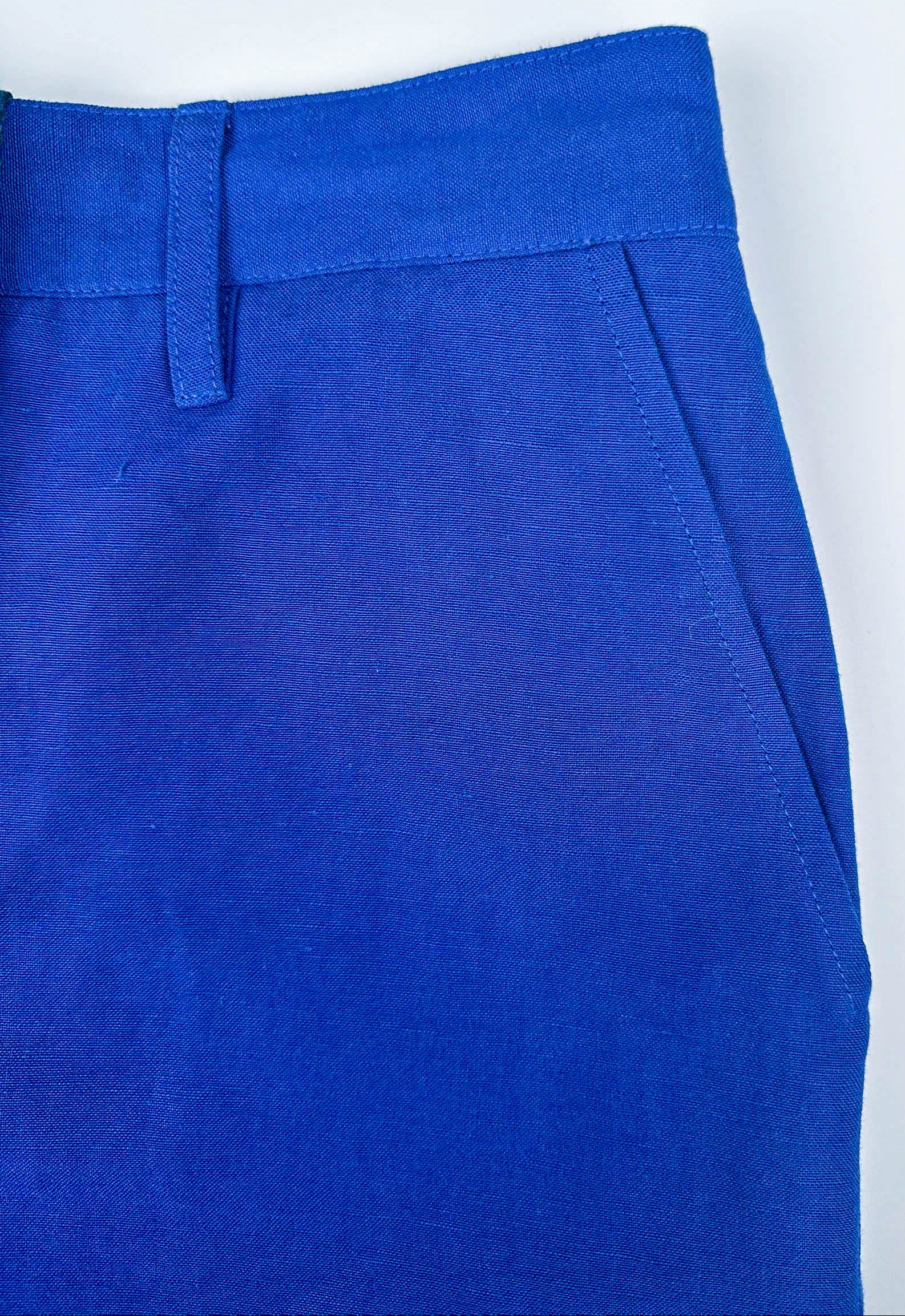 Saigon Concepts Cobalt Blue Riviera Shorts - front side pocket view detail