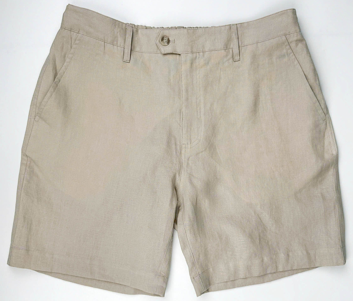 100% Linen Riviera Short - Latte