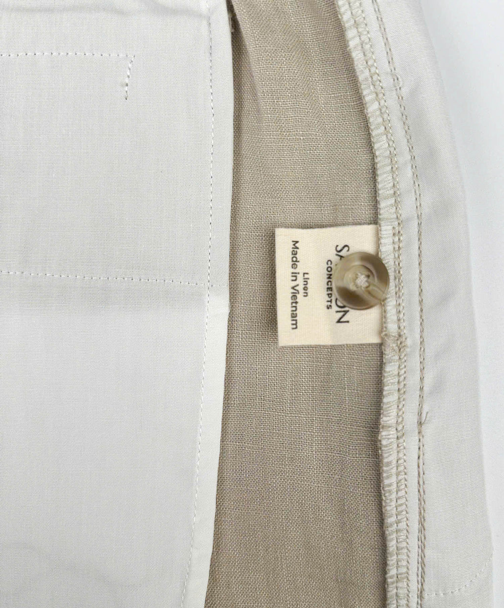 Latte - 100% Linen Riviera Shorts
