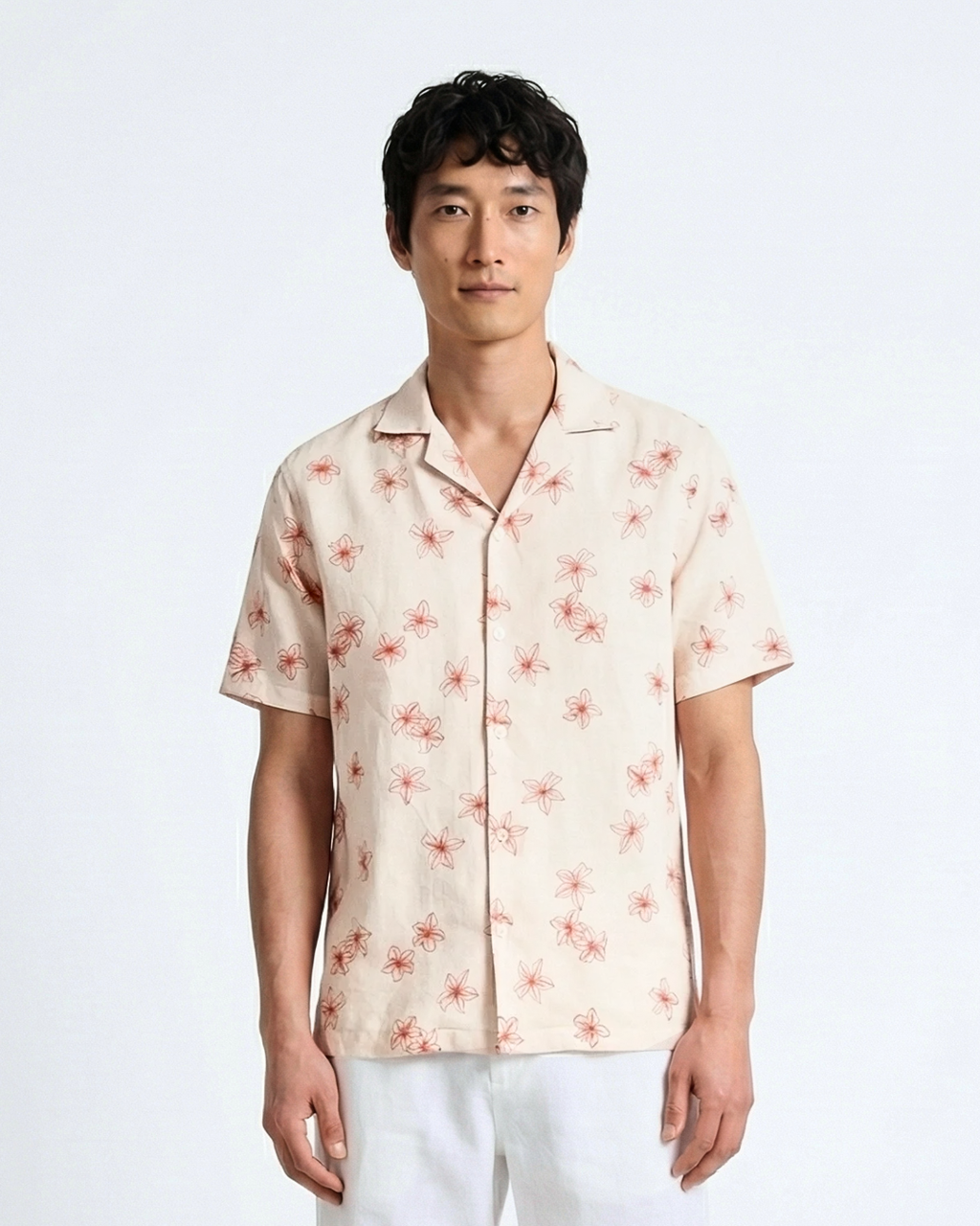 Bauhinia Rise - Linen/Viscose Hawaiian Shirt