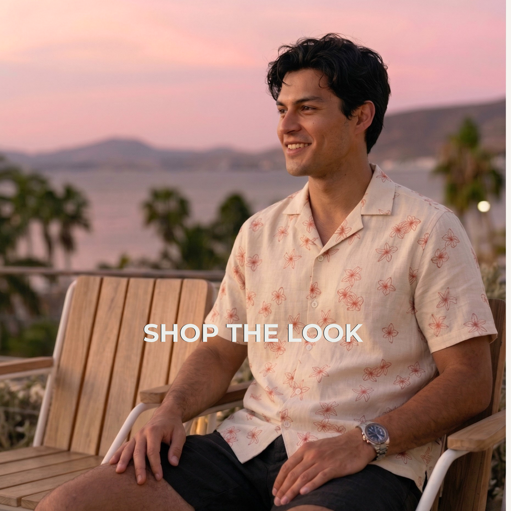 Bauhinia Rise - Linen/Viscose Hawaiian Shirt