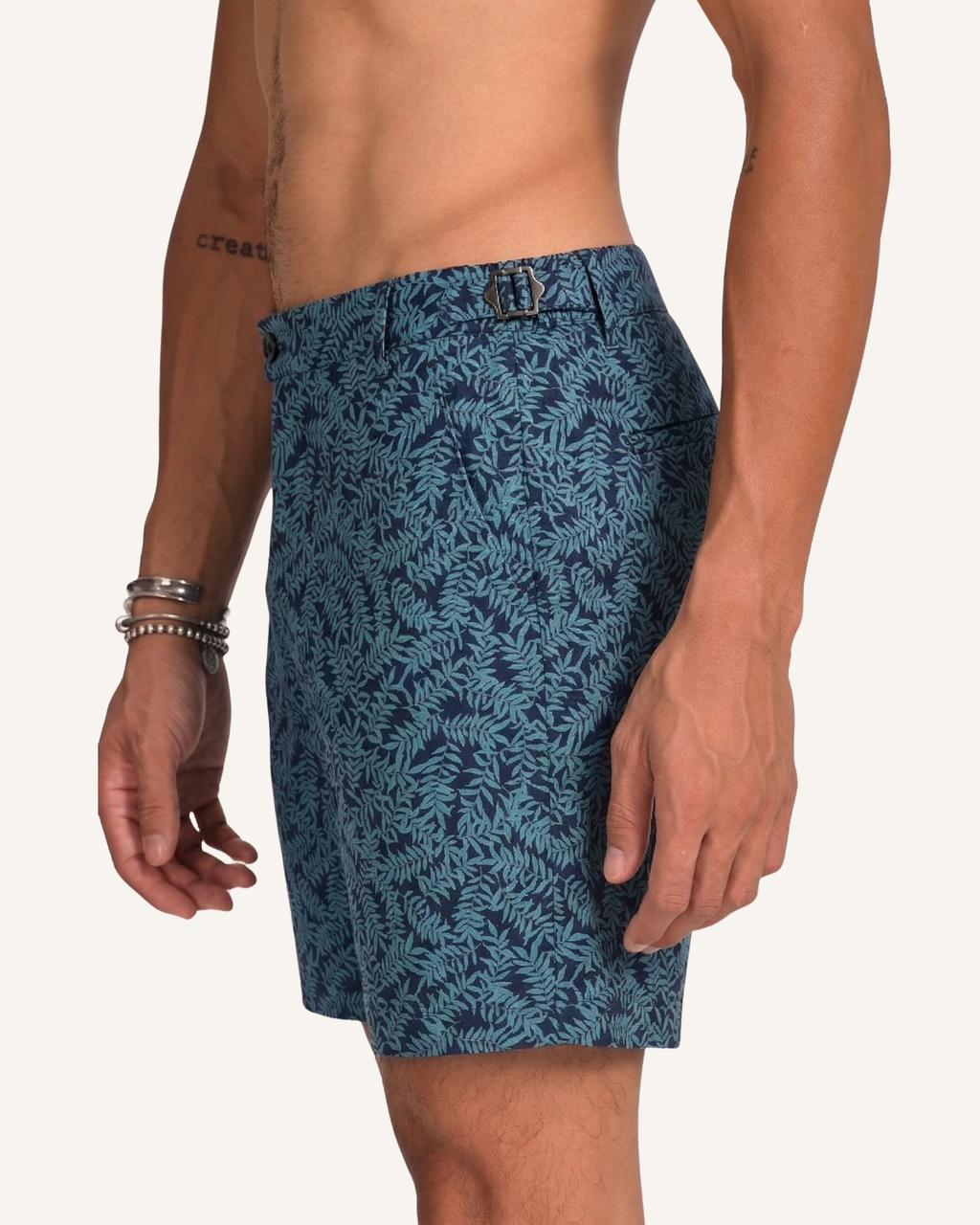 Mossy Leaf - 100% Cotton Cabana Shorts