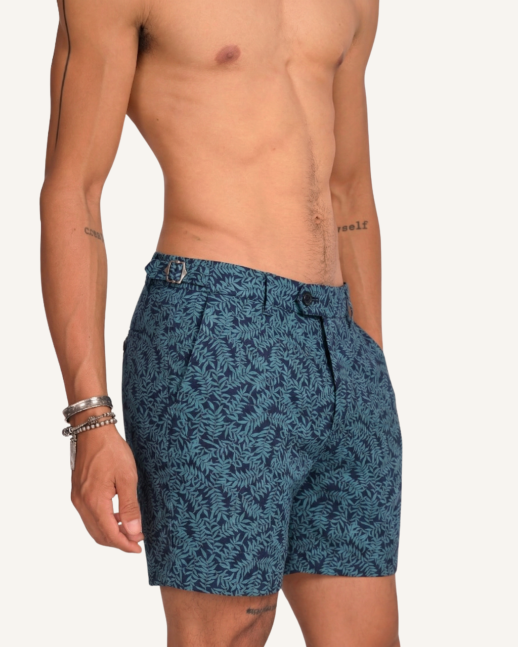 Mossy Leaf - 100% Cotton Cabana Shorts