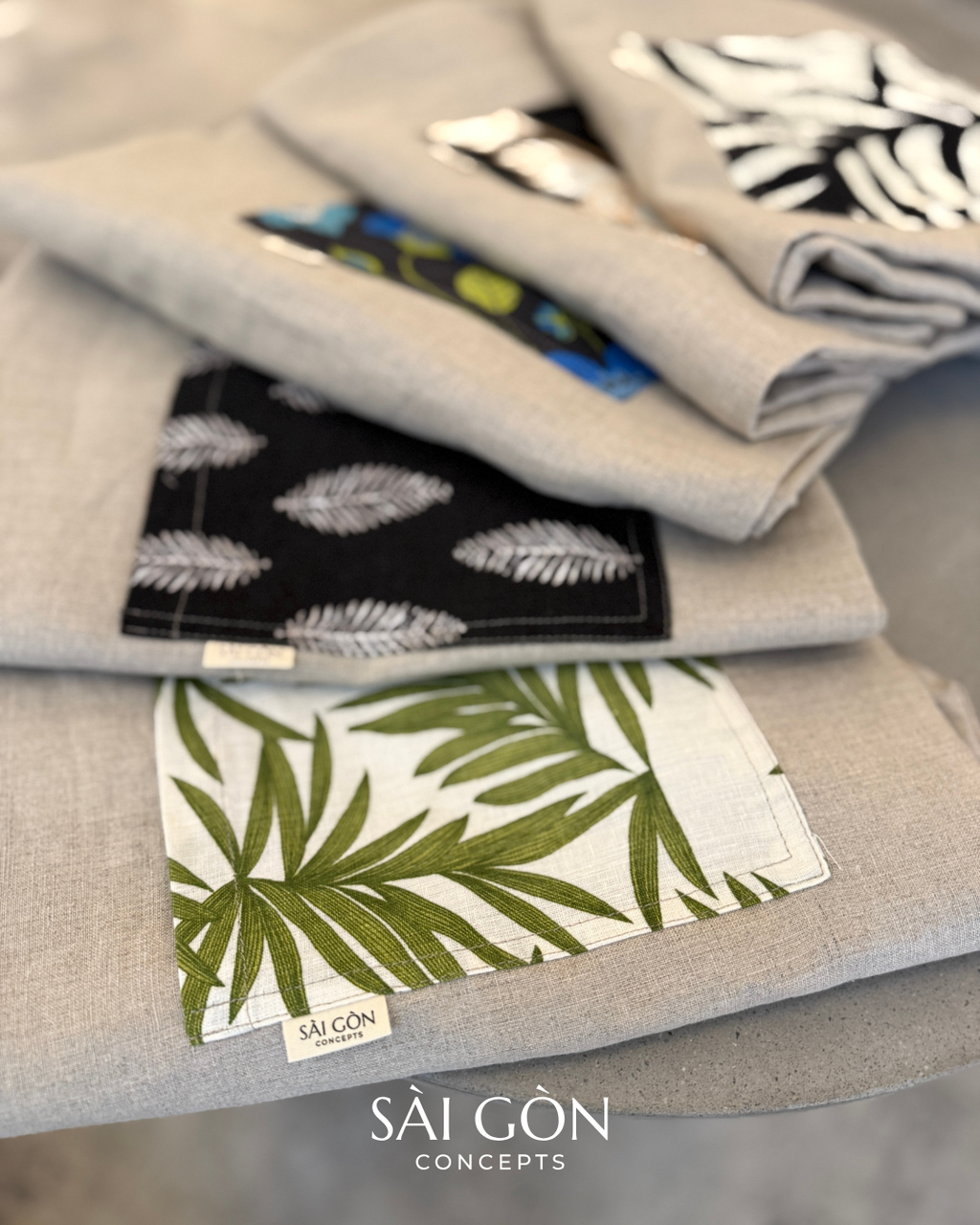 Fire&Fern - Natural Linen Beach Tote Bag