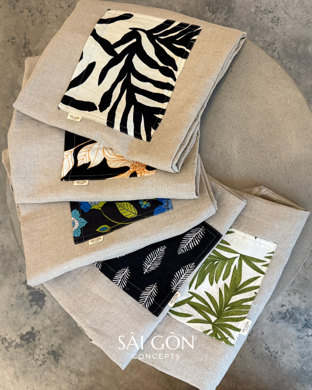Fire&Fern - Natural Linen Beach Tote Bag
