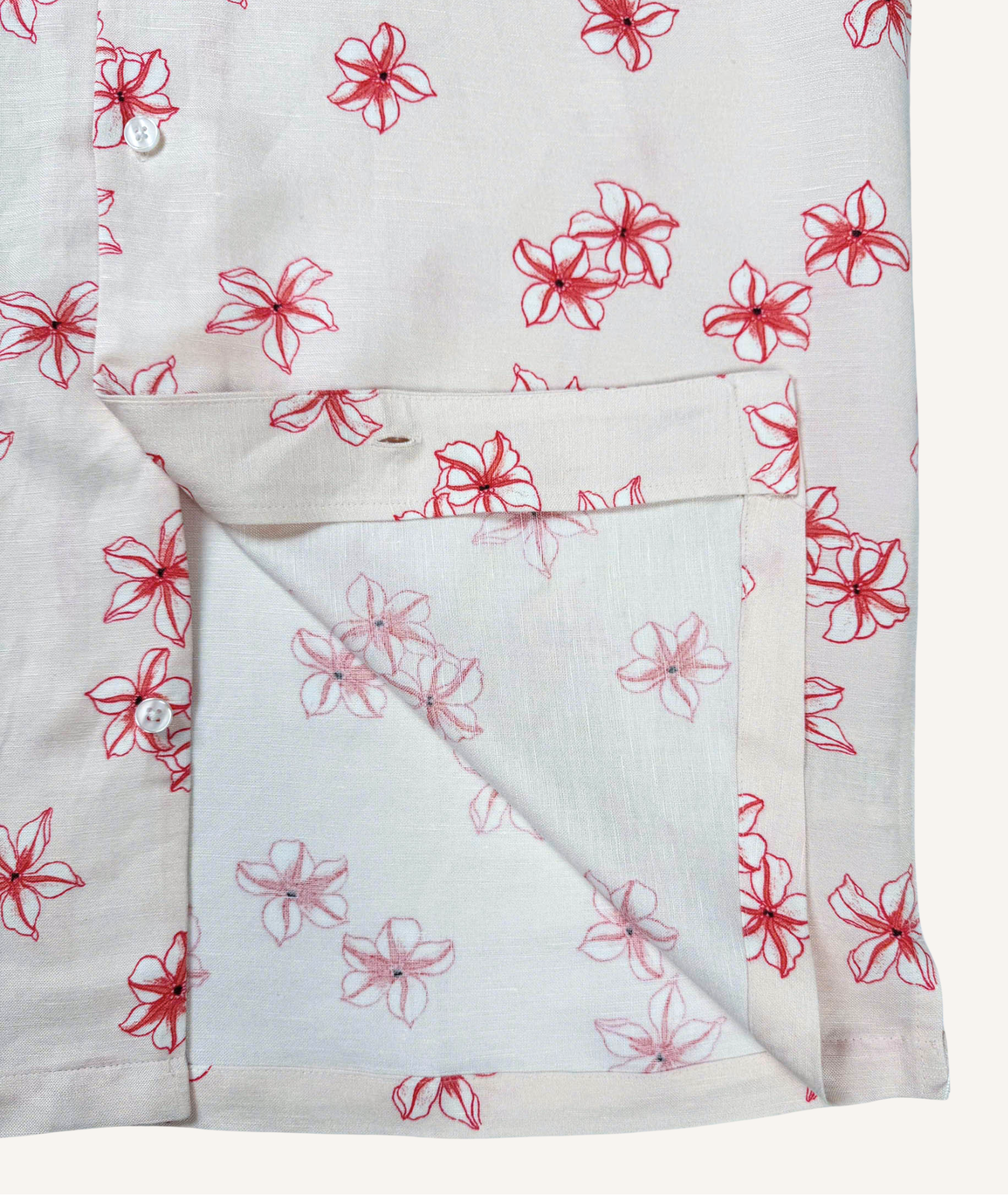 Bauhinia Rise - Linen/Viscose Hawaiian Shirt