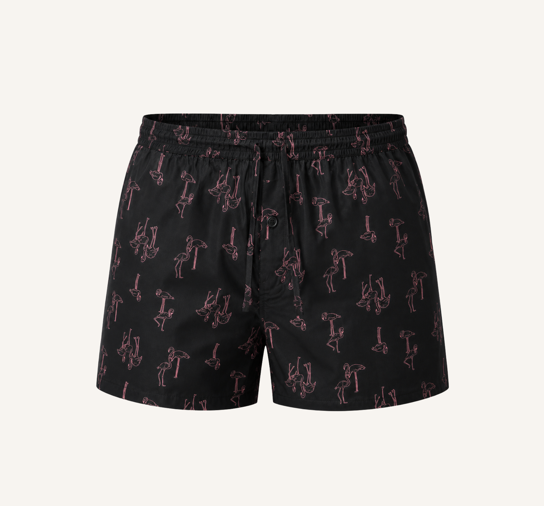 Lounge Shorts-Flamingo Nights