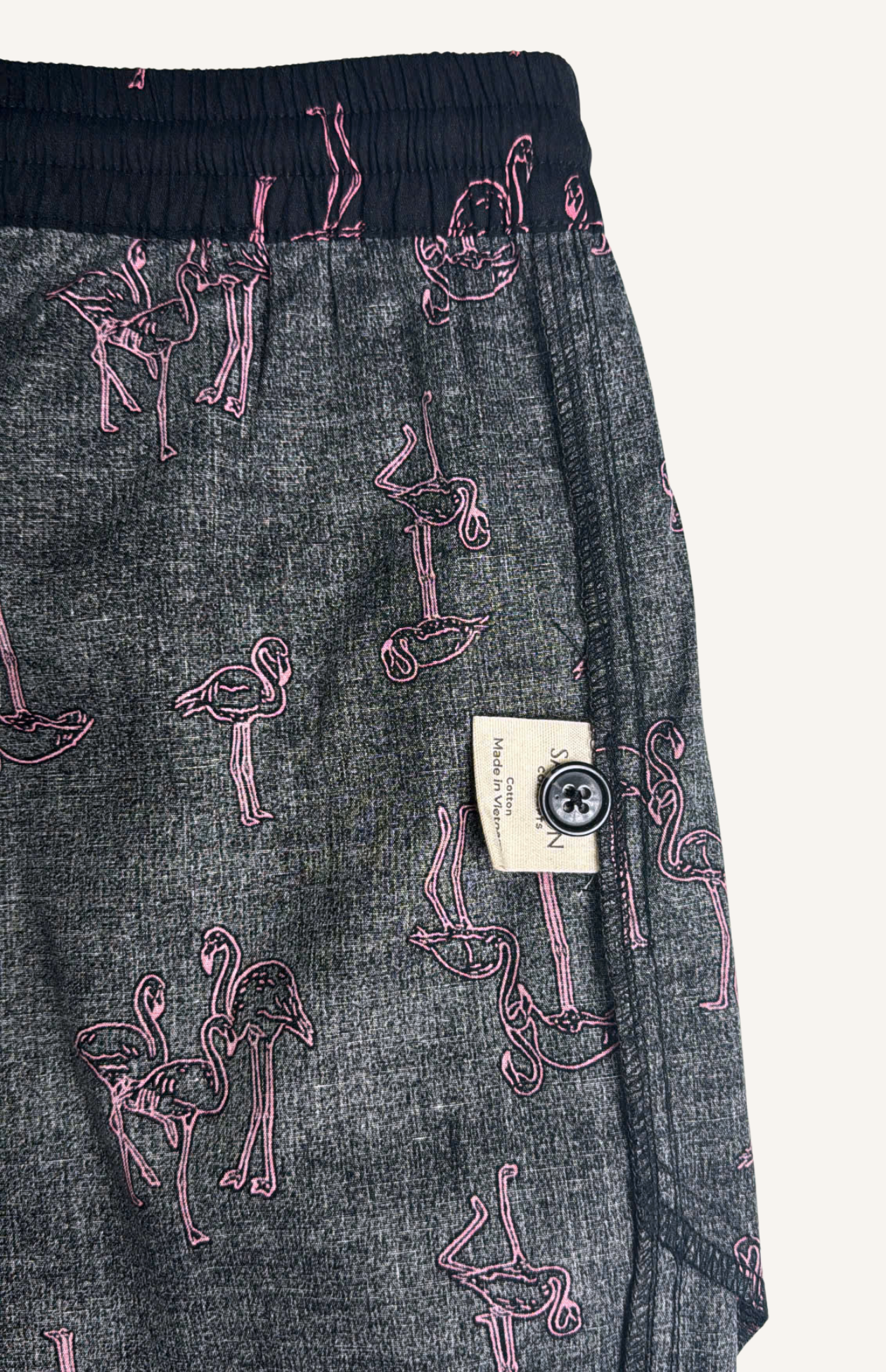 Lounge Shorts-Flamingo Nights