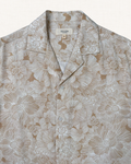 Ivory Hibiscus -  Linen Hawaii Shirt